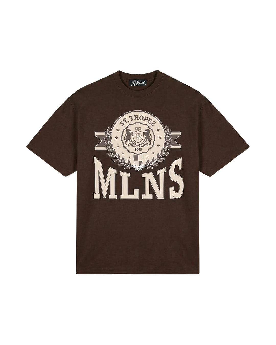 Malelions men MMA40026064 T-shirt bruin – heren