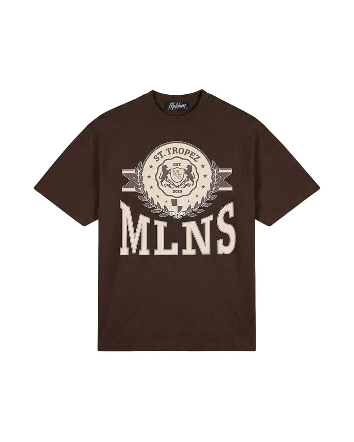 Malelions men MMA40026064 T-shirt bruin – heren