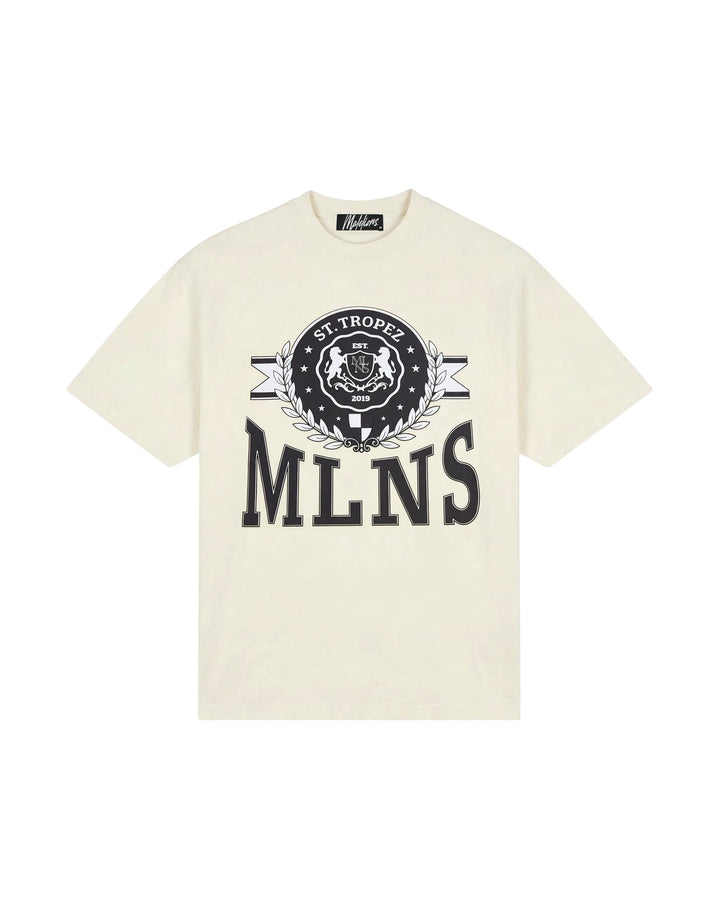 Malelions men MMA40026064 t-shirt off-white – heren