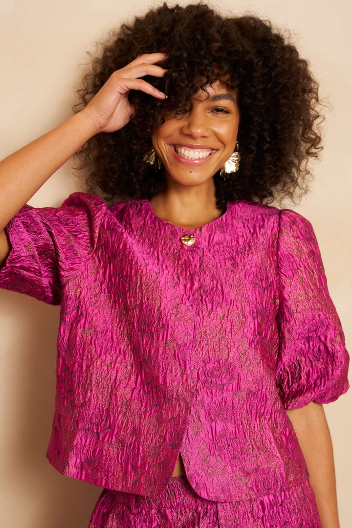 Lofty Manner RE41 - Jacket Gianna fuchsia – damesjack