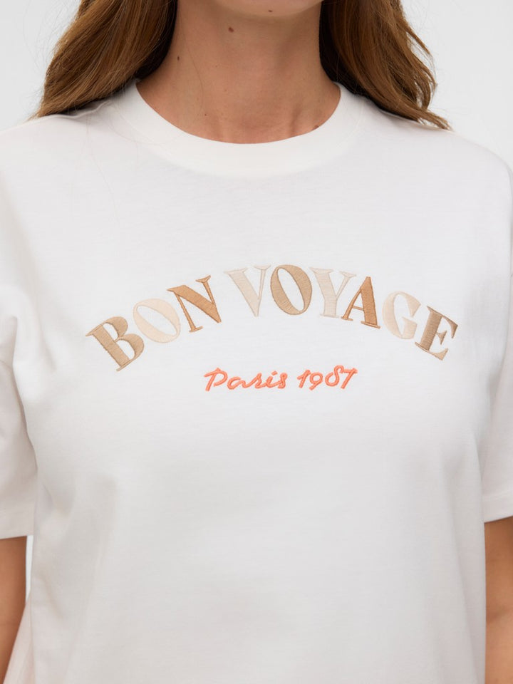 VERO MODA 10325349 Sara T-shirt dames – off-white