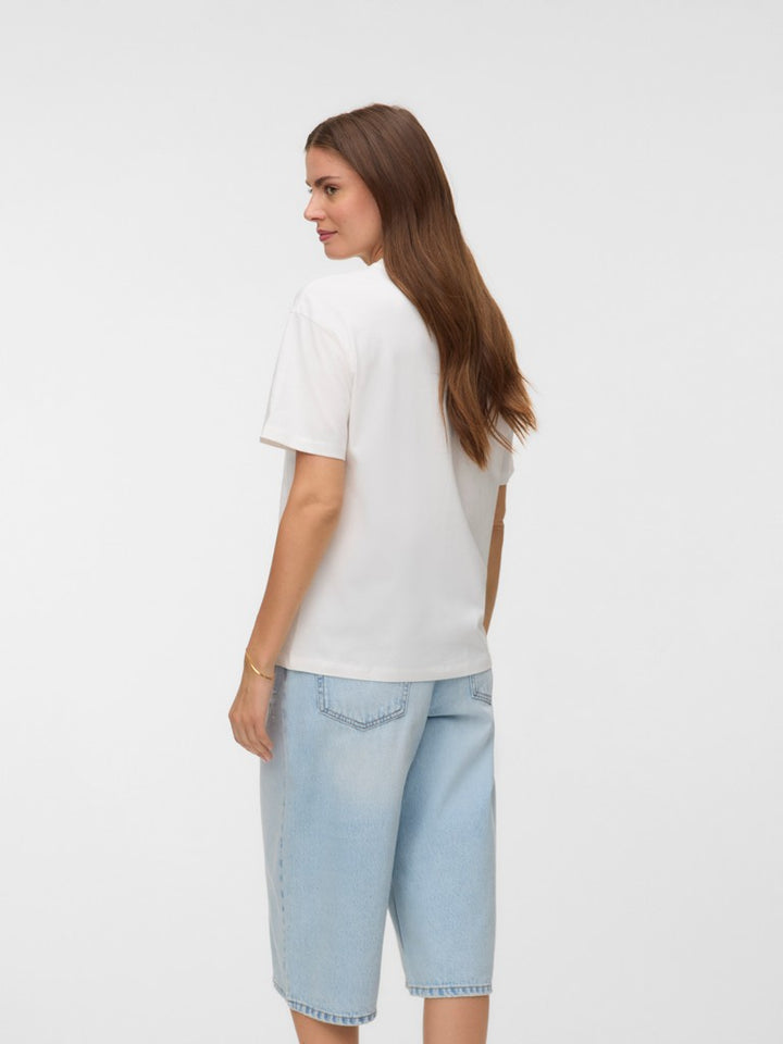 VERO MODA 10325349 Sara T-shirt dames – off-white
