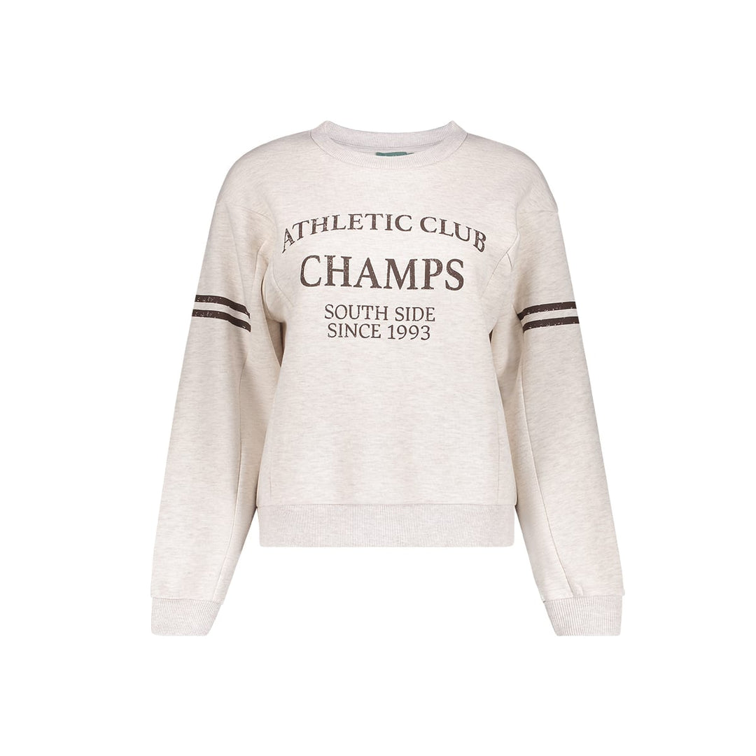 Geisha 62552-24 sweater dames grijs dessin