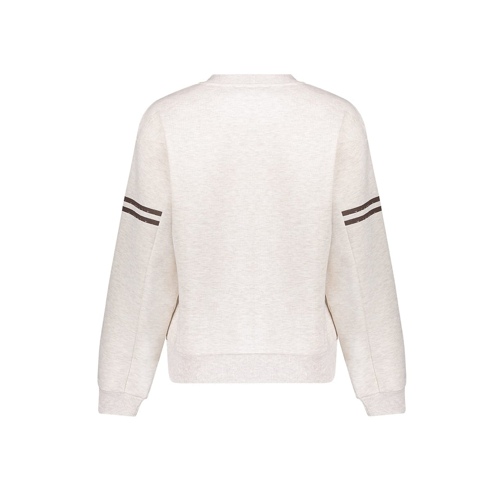 Geisha 62552-24 sweater dames grijs dessin