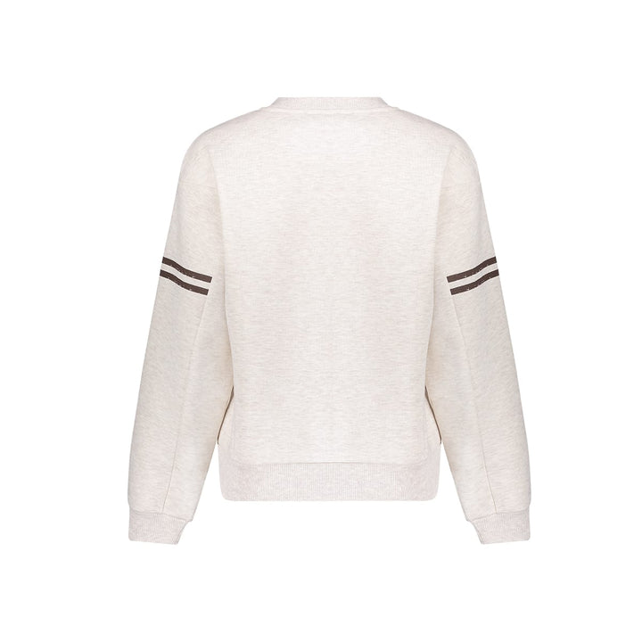 Geisha 62552-24 sweater dames grijs dessin