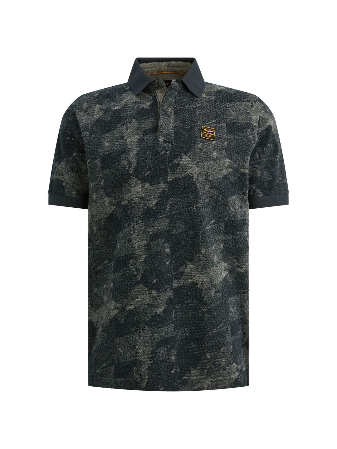 PME-Legend polo k/m grijs dessin – heren
