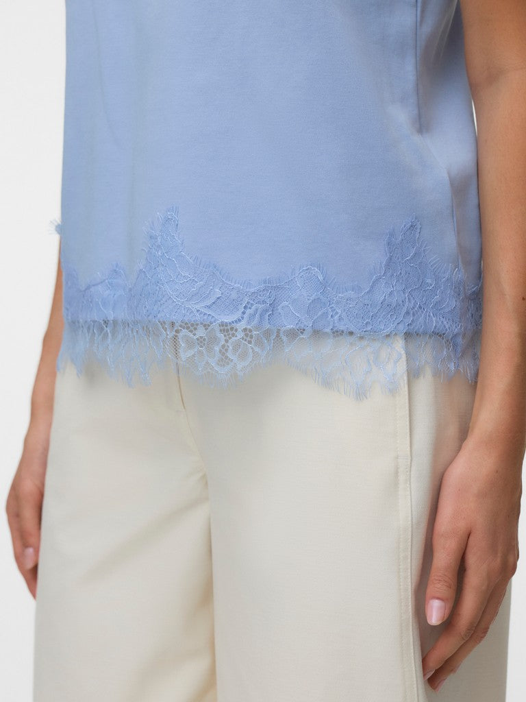 VERO MODA VMSARA METTE T-shirt lichtblauw – dames