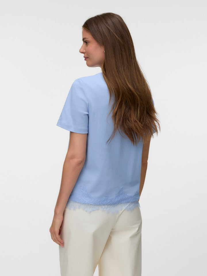 VERO MODA VMSARA METTE T-shirt lichtblauw – dames