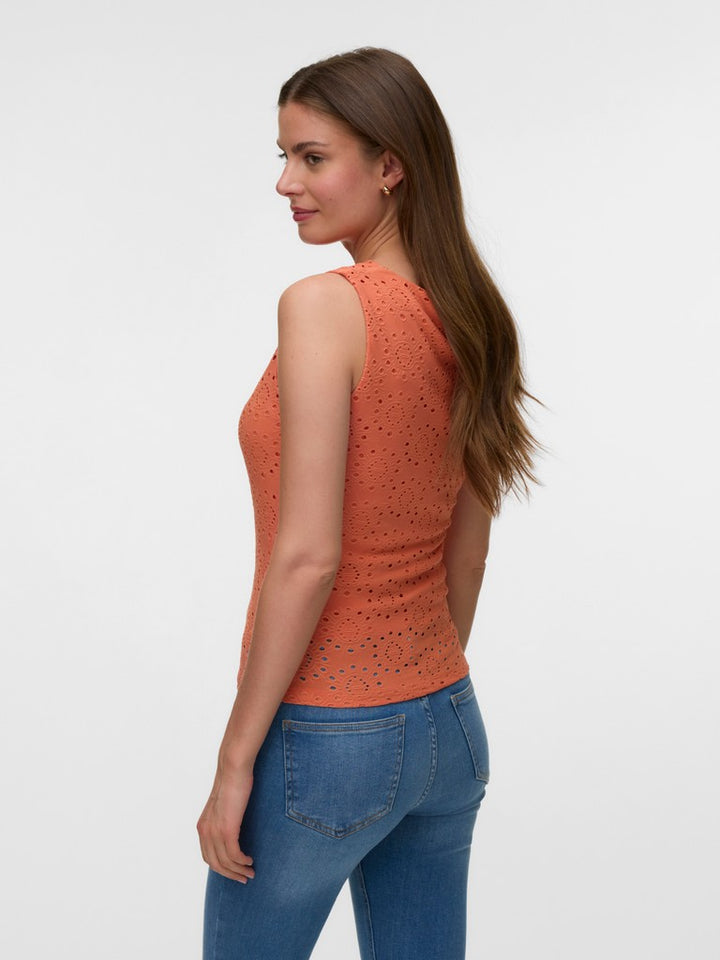 VERO MODA 10344366 VMTASSA LIV SL WATERFALL TOP JRS oranje