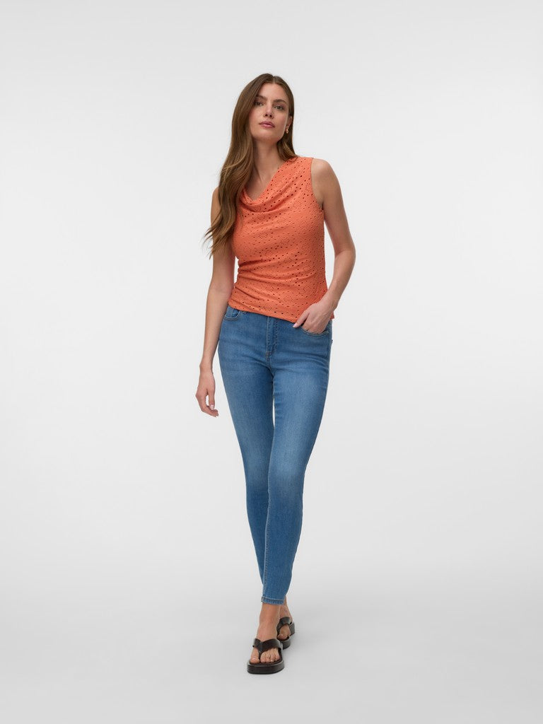 VERO MODA 10344366 oranje top voor dames