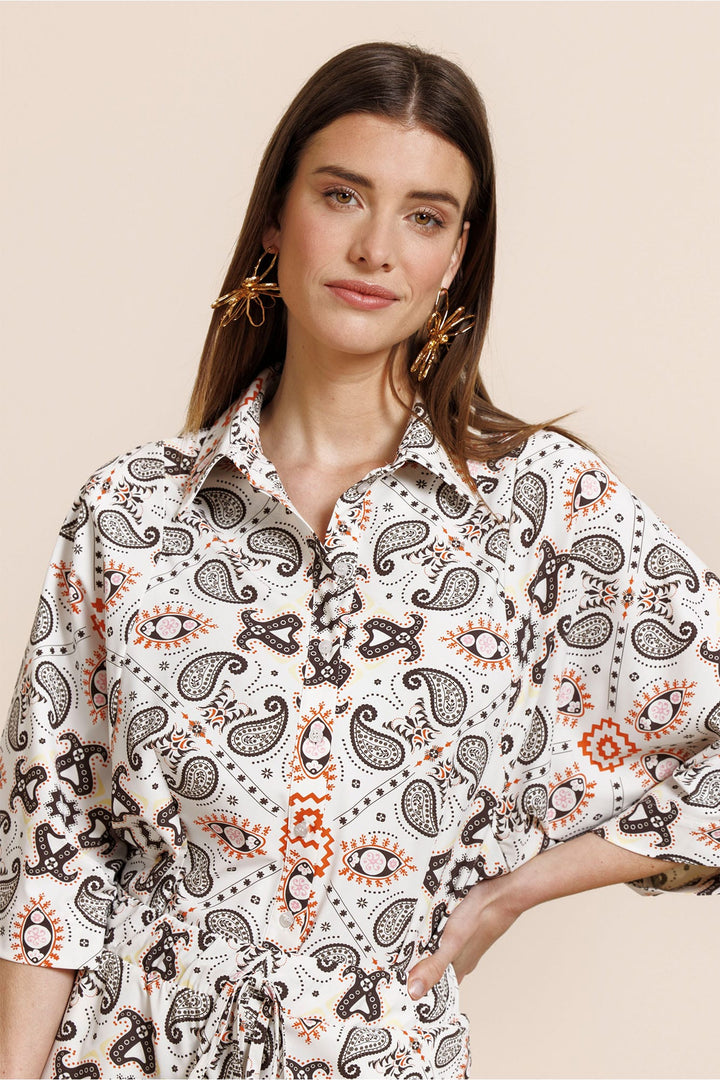 Studio Anneloes Fabienne blouse wit dessin – dames