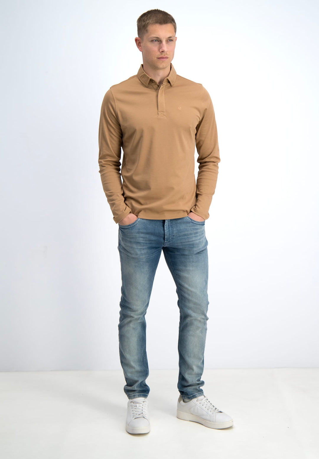 Gabbiano men 236220 LUCA polo l/m camel – heren