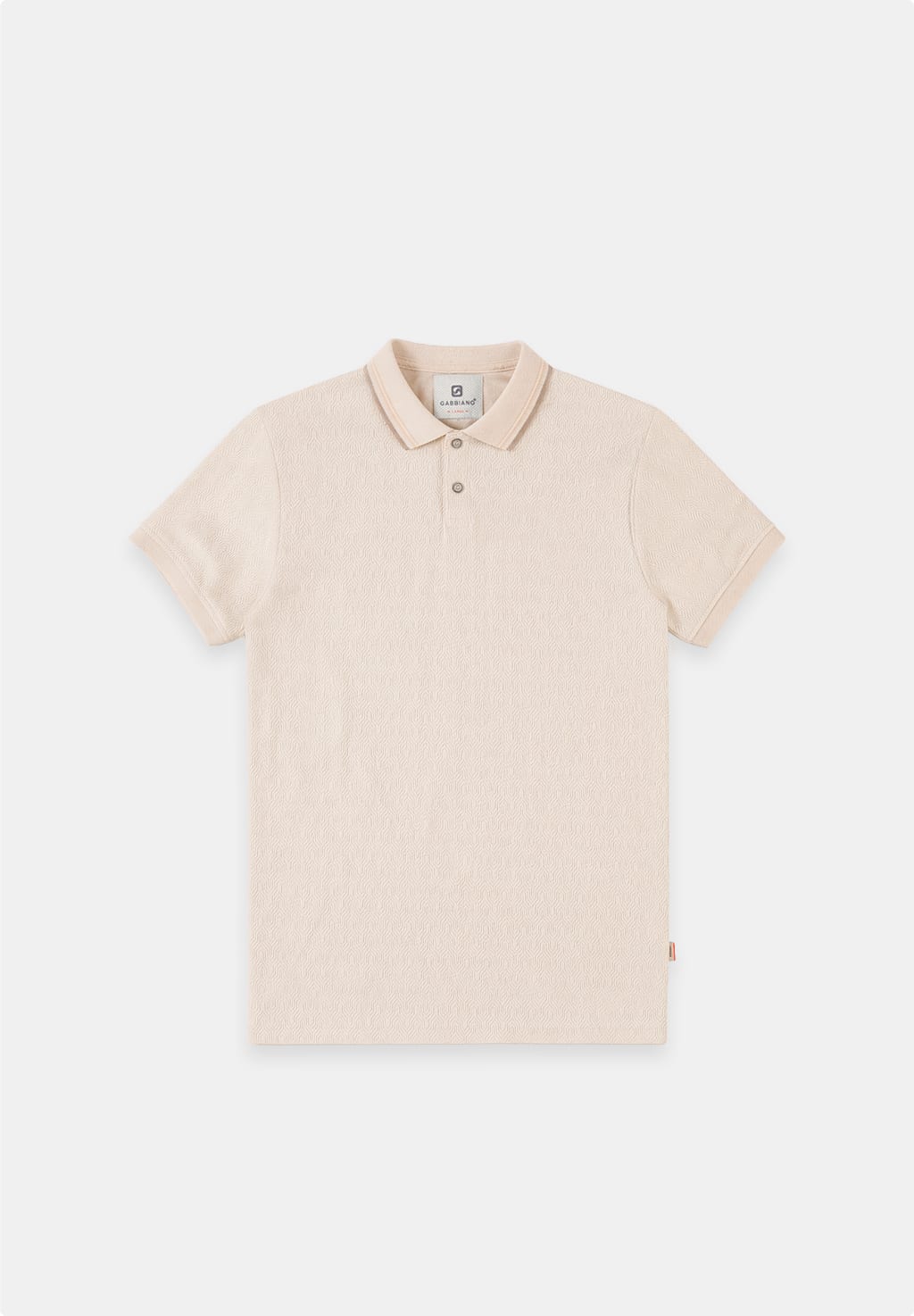 Gabbiano men polo k/m beige – heren