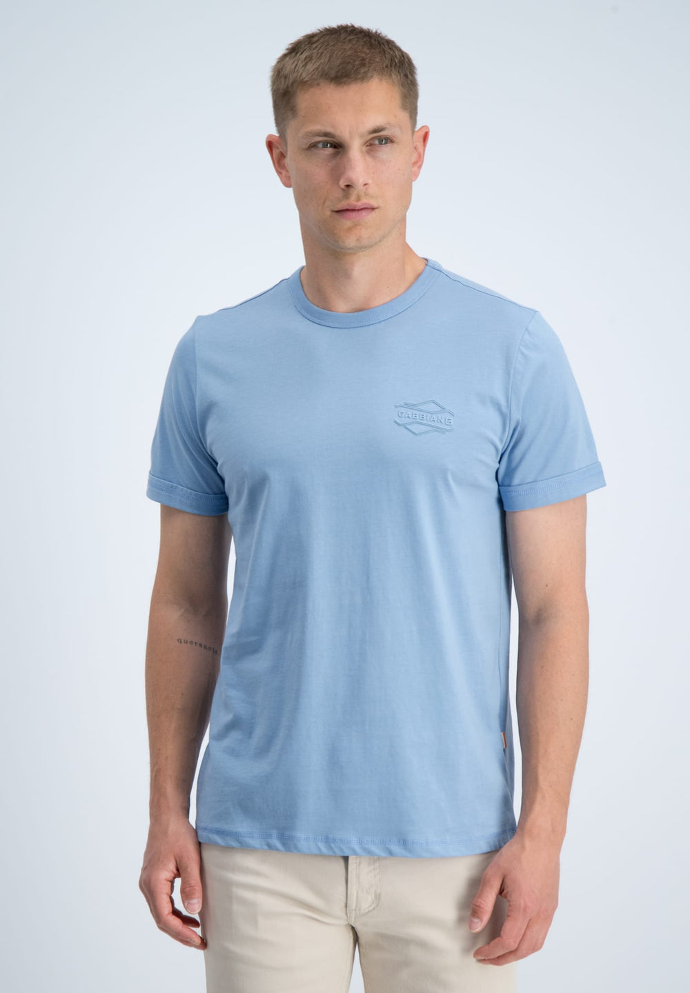 Gabbiano men t-shirt lichtblauw – heren