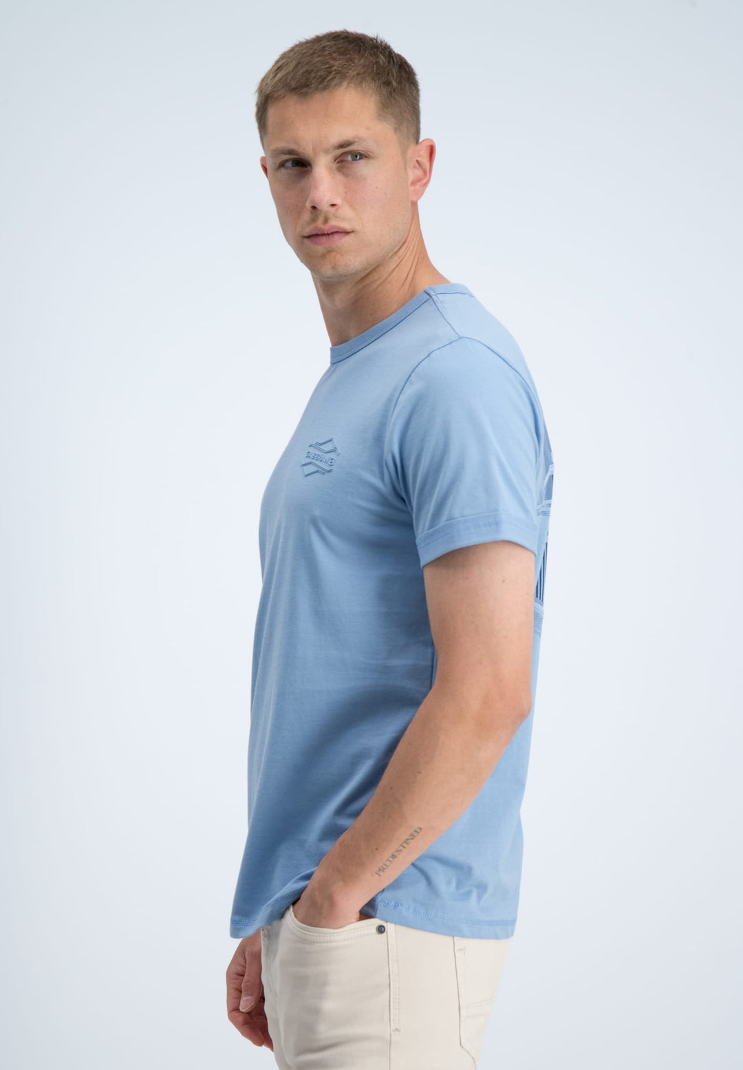 Gabbiano men 1566116 Zan t-shirt lichtblauw – heren