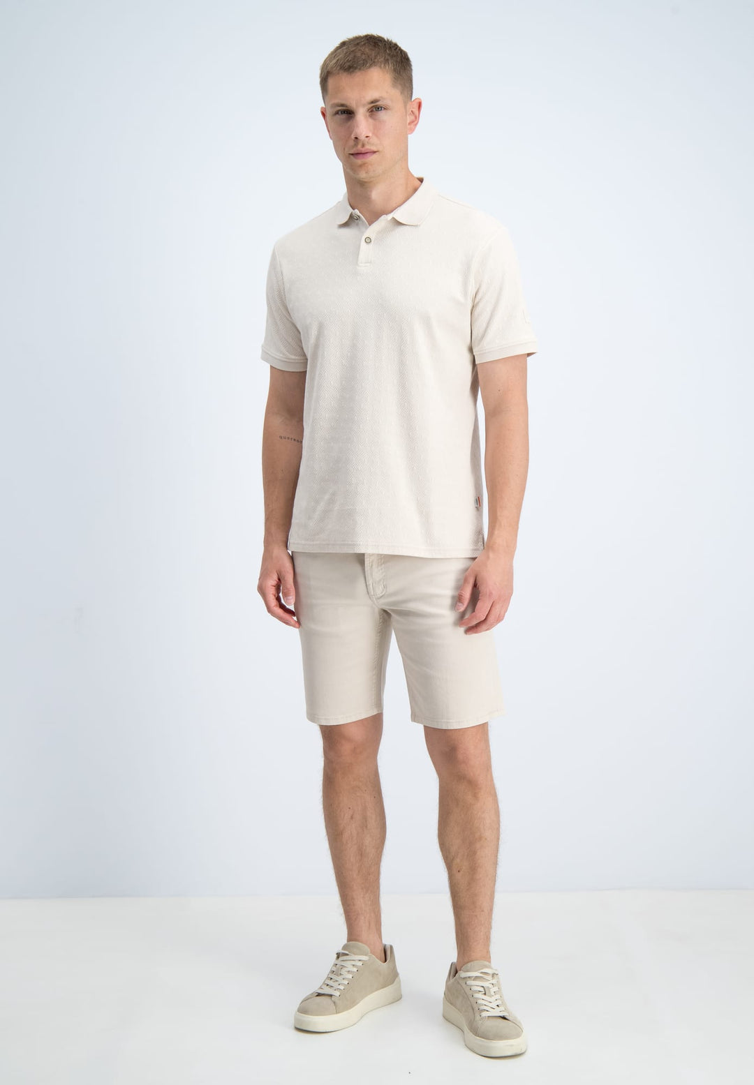 Gabbiano men polo k/m beige – heren
