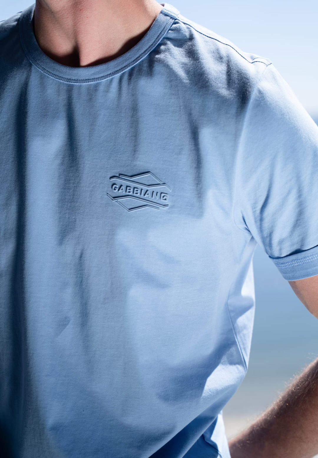 Gabbiano men t-shirt lichtblauw – heren