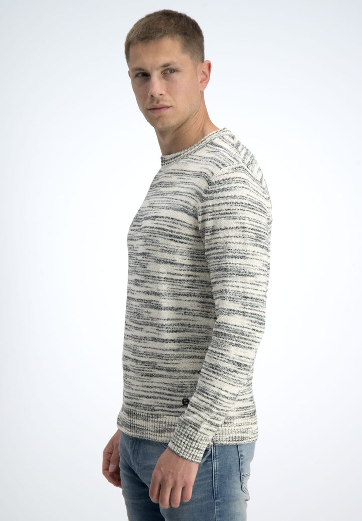 Gabbiano men 616262 niko trui ecru dessin – heren
