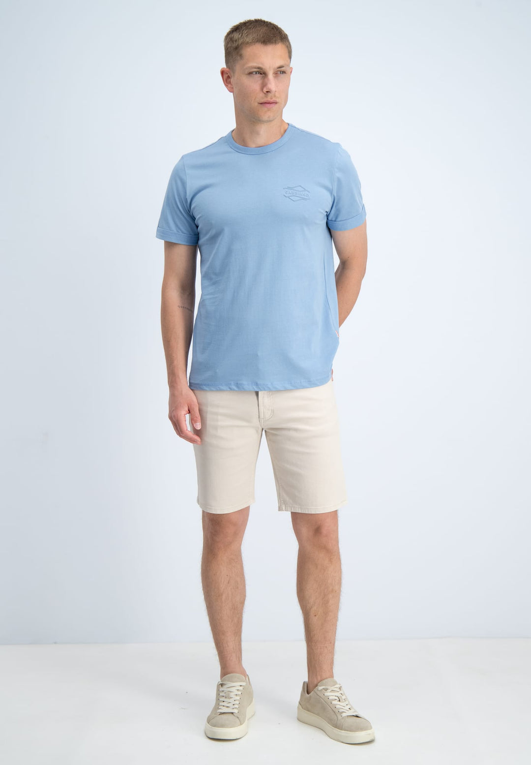 Gabbiano men 1566116 Zan t-shirt lichtblauw – heren