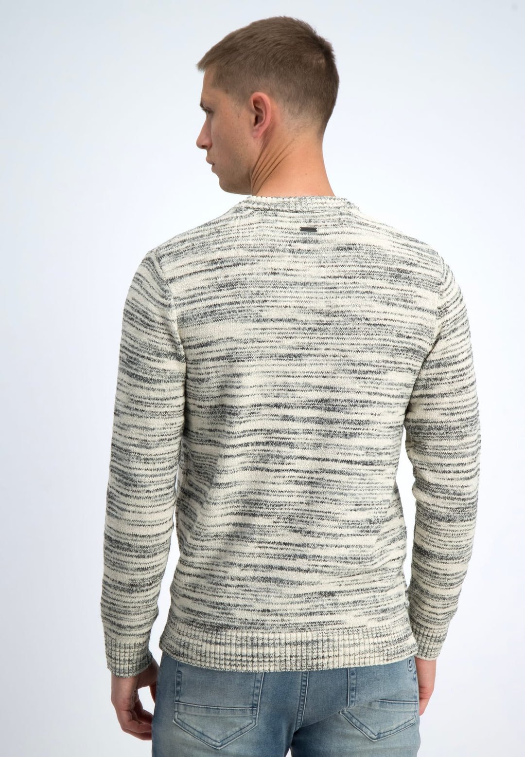 Gabbiano men 616262 niko trui ecru dessin – heren