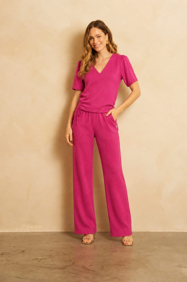 Lofty Manner RE80 Semmy top fuchsia – dames