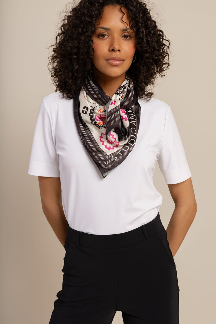 Studio Anneloes 14175 anniversary scarf – dames sjaal - Grijs Dessin