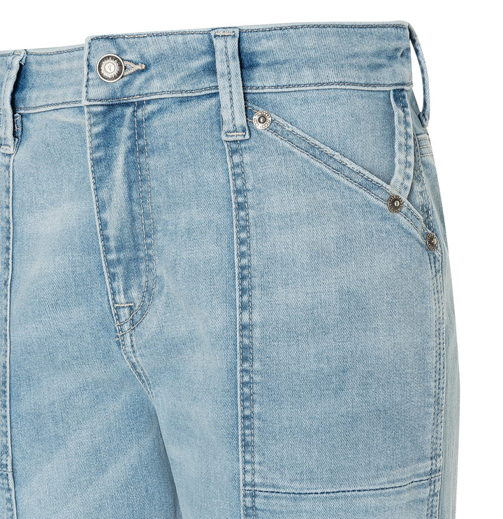 MAC IOWA Baggy jeans blauw denim – dames - Blue Denim