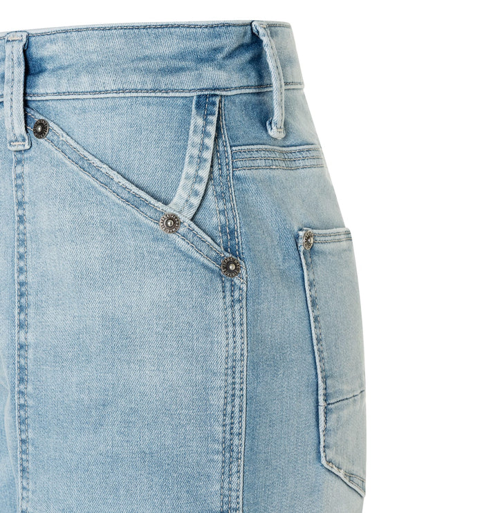 MAC IOWA Baggy jeans blauw denim – dames - Blue Denim