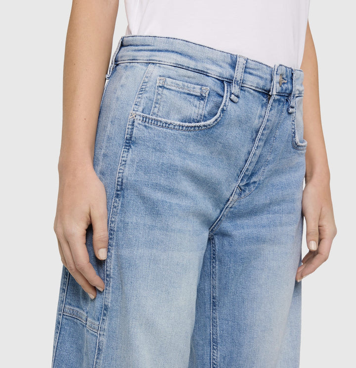 MAC jeans low croth-baggy fit dames – blue denim