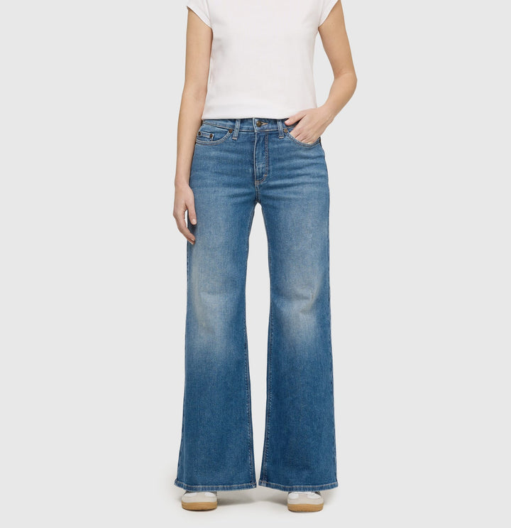 MAC jeans bootcut flare fit dames – blue denim - 32