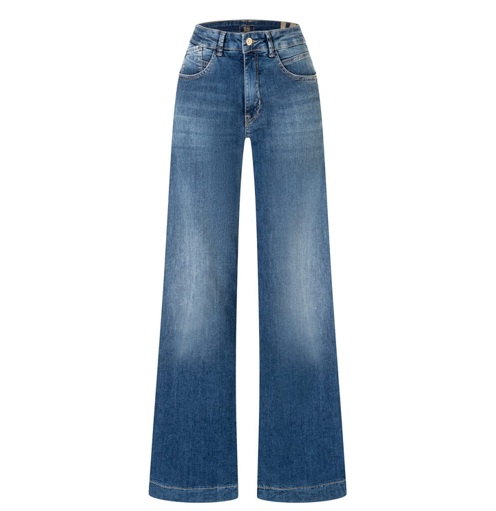 MAC Rich palazzo jeans loose fit dames – blue denim - L32