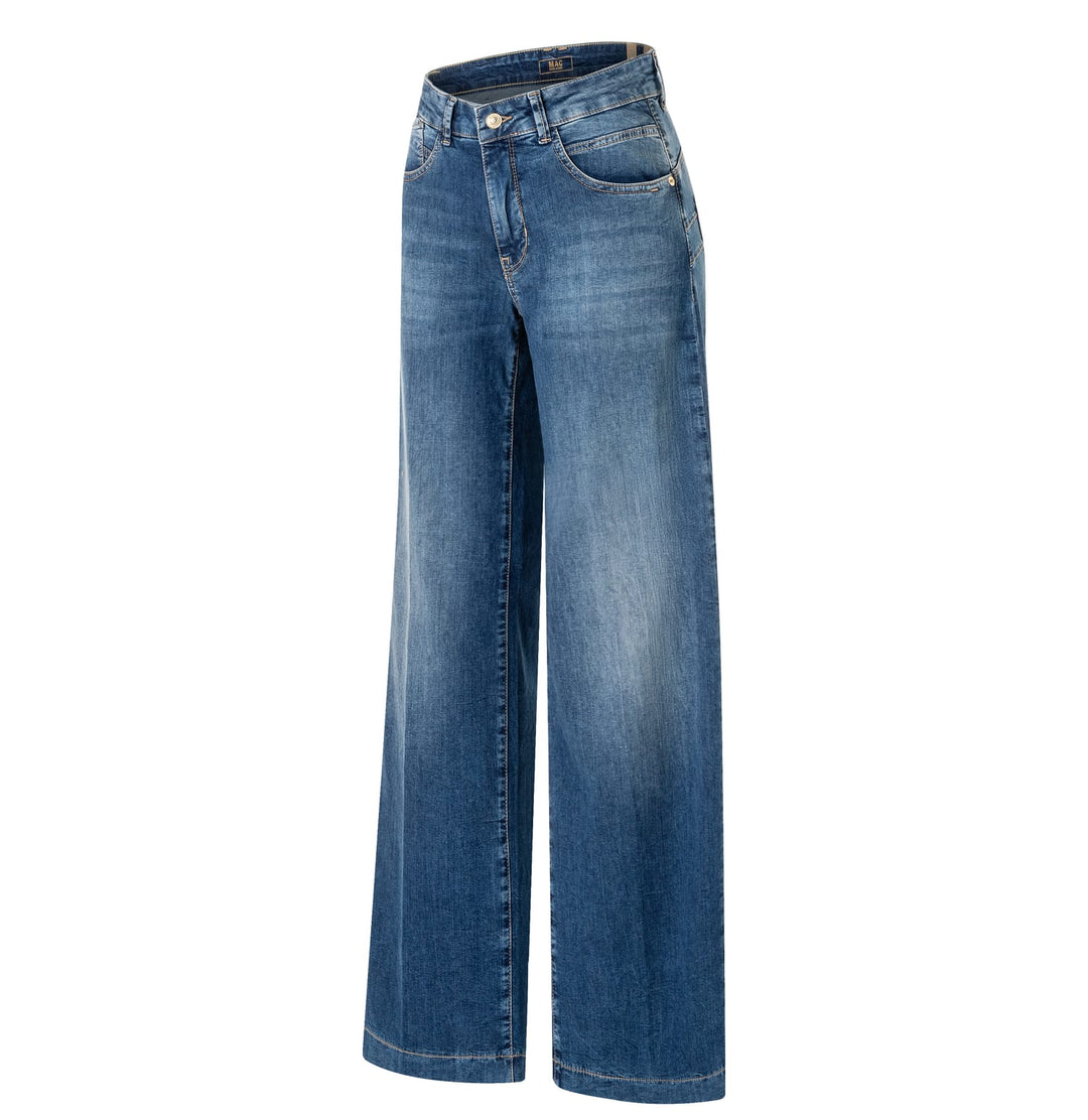 MAC Rich palazzo jeans blauw denim – dames - Blue Denim - L34