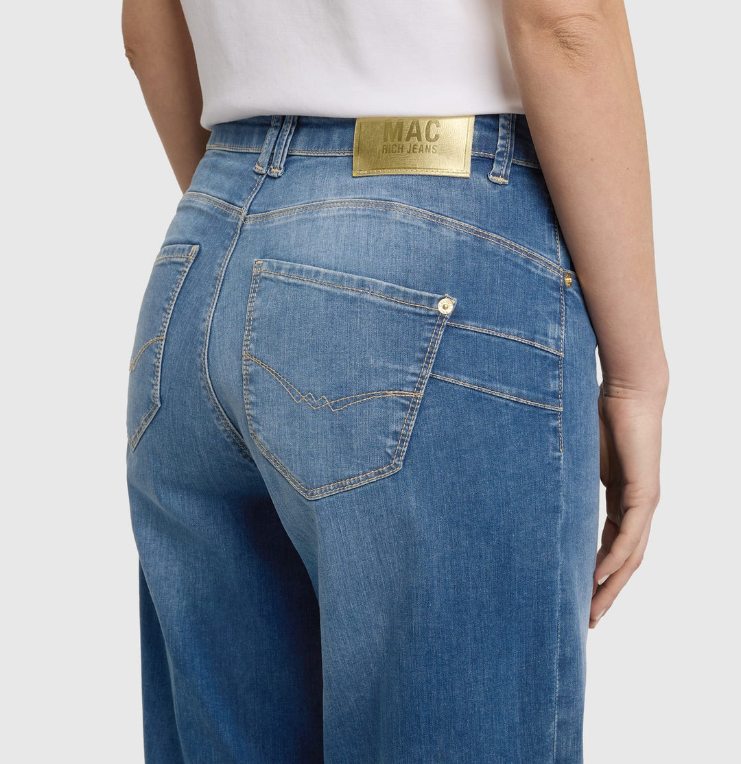 MAC Rich palazzo jeans blauw denim – dames - Blue Denim - L34