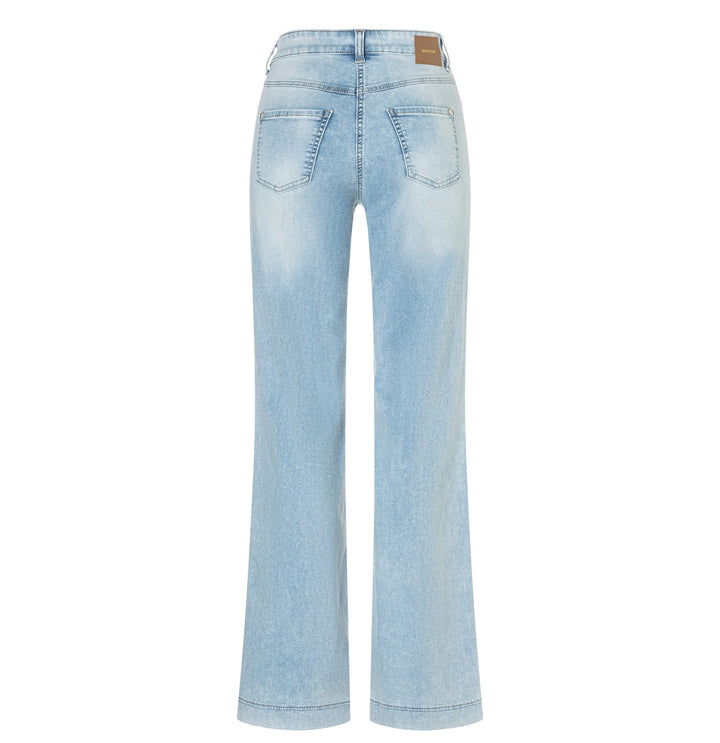 MAC women 5441 dream wide jeans loose fit – dames - Blue Denim - L34