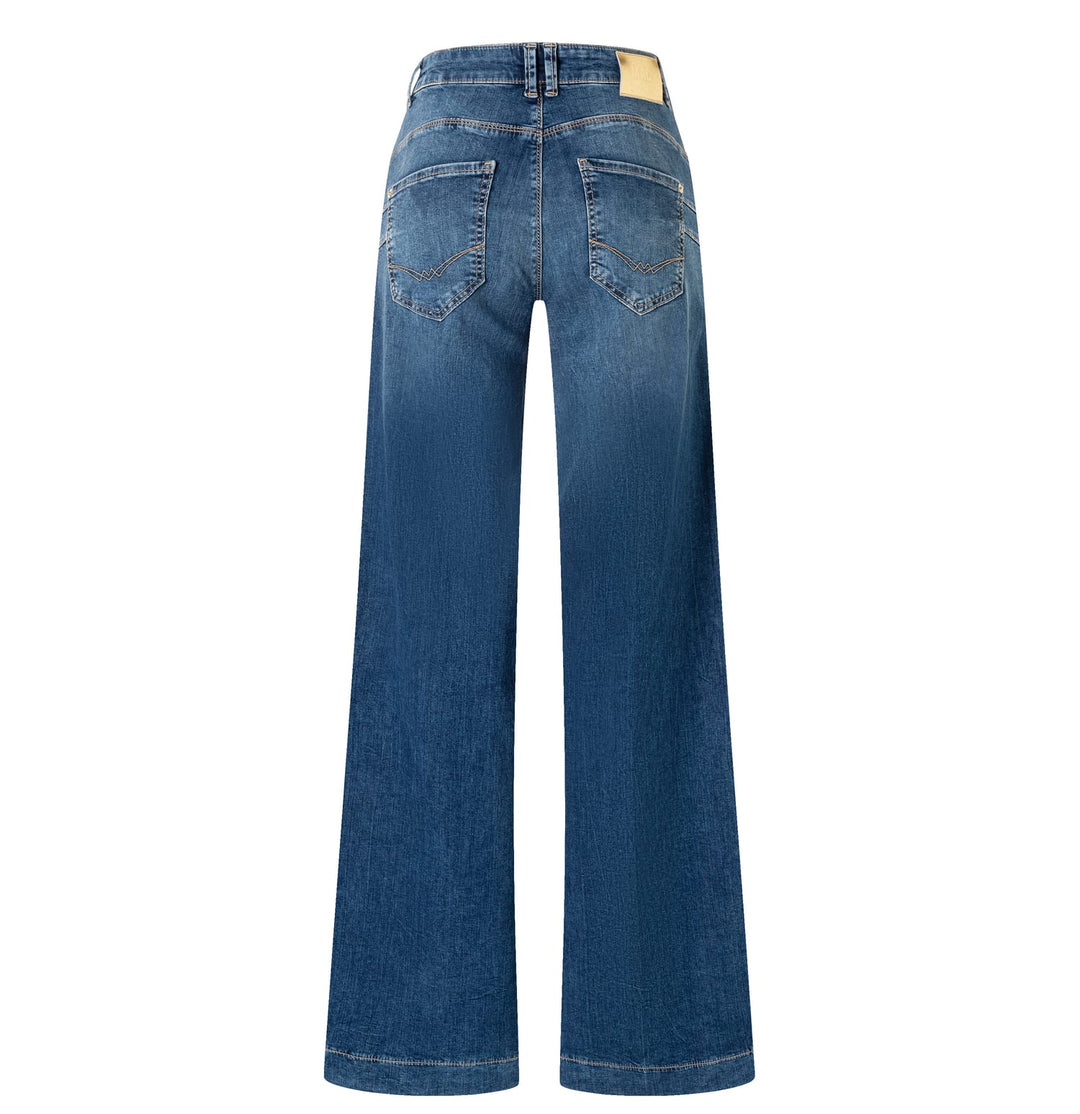 MAC Rich palazzo jeans loose fit dames – blue denim - L32