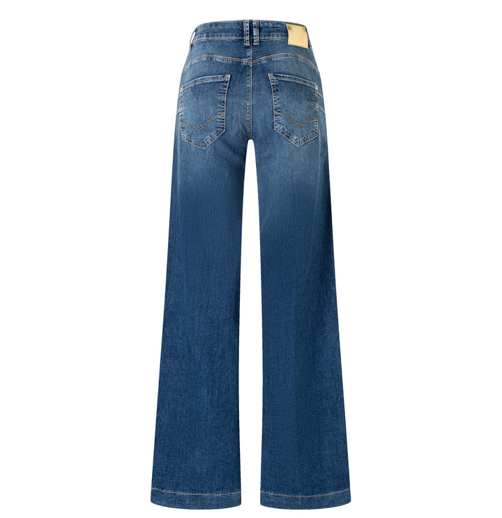 MAC Rich palazzo jeans loose fit dames – blue denim - L32