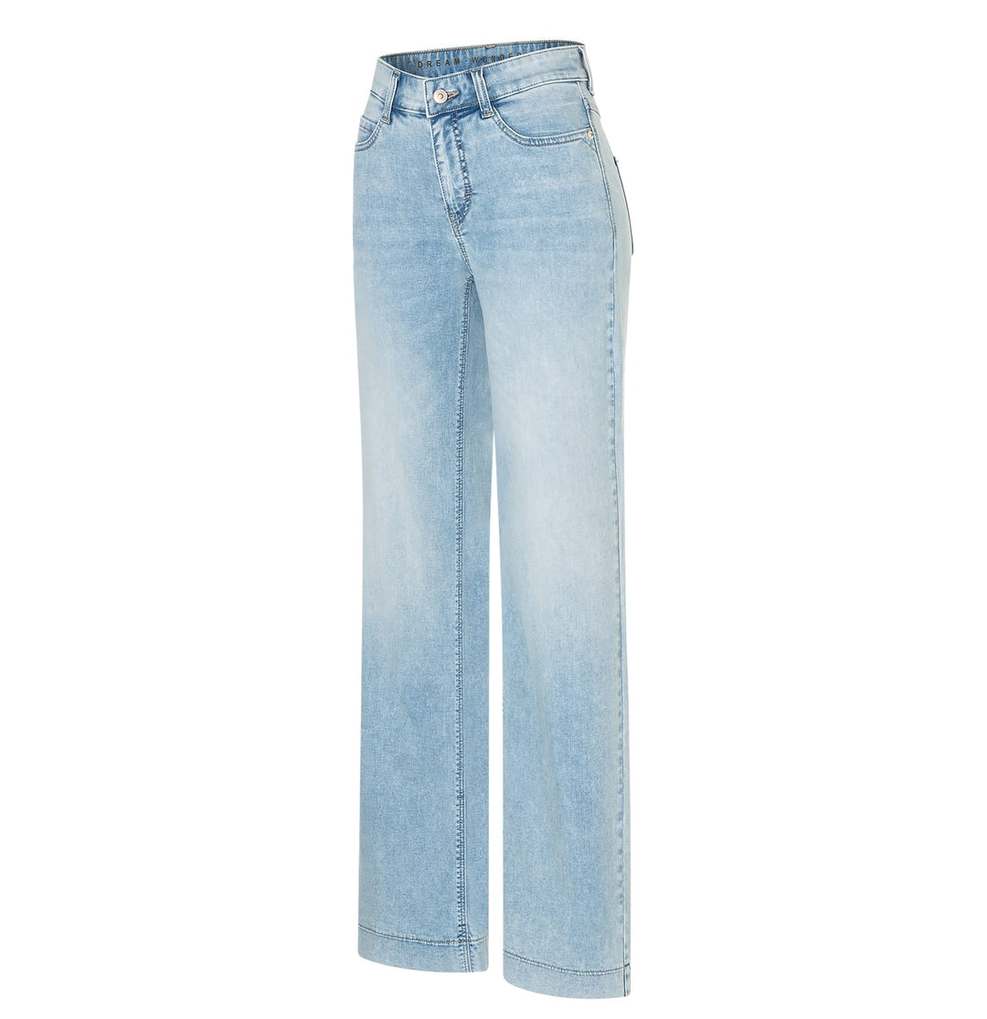 MAC women 5441 dream wide jeans loose fit – dames - Blue Denim - L34