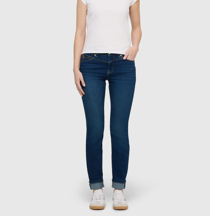 MAC jeans slim fit dames blauw denim – 5904-90-0389L - Blue Denim - L30