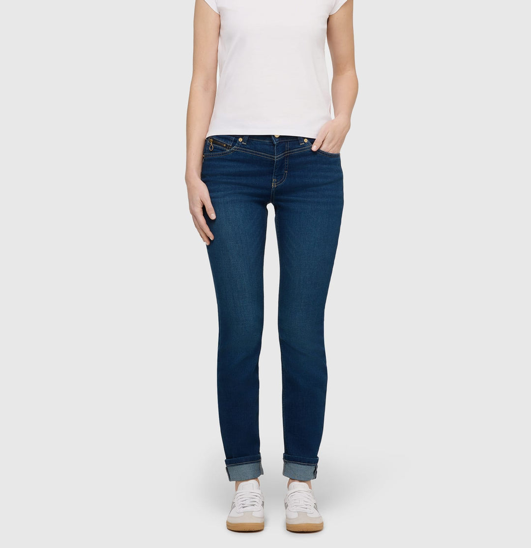 MAC jeans slim fit dames blauw denim – 5904-90-0389L - Blue Denim - L30