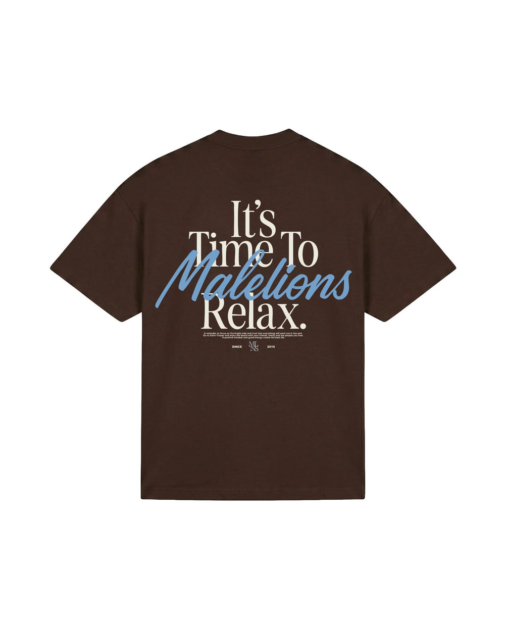 Malelions men Relax T-Shirt bruin – heren