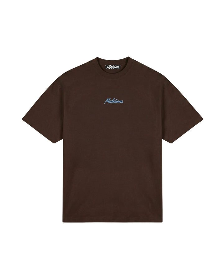 Malelions men Relax T-Shirt bruin – heren