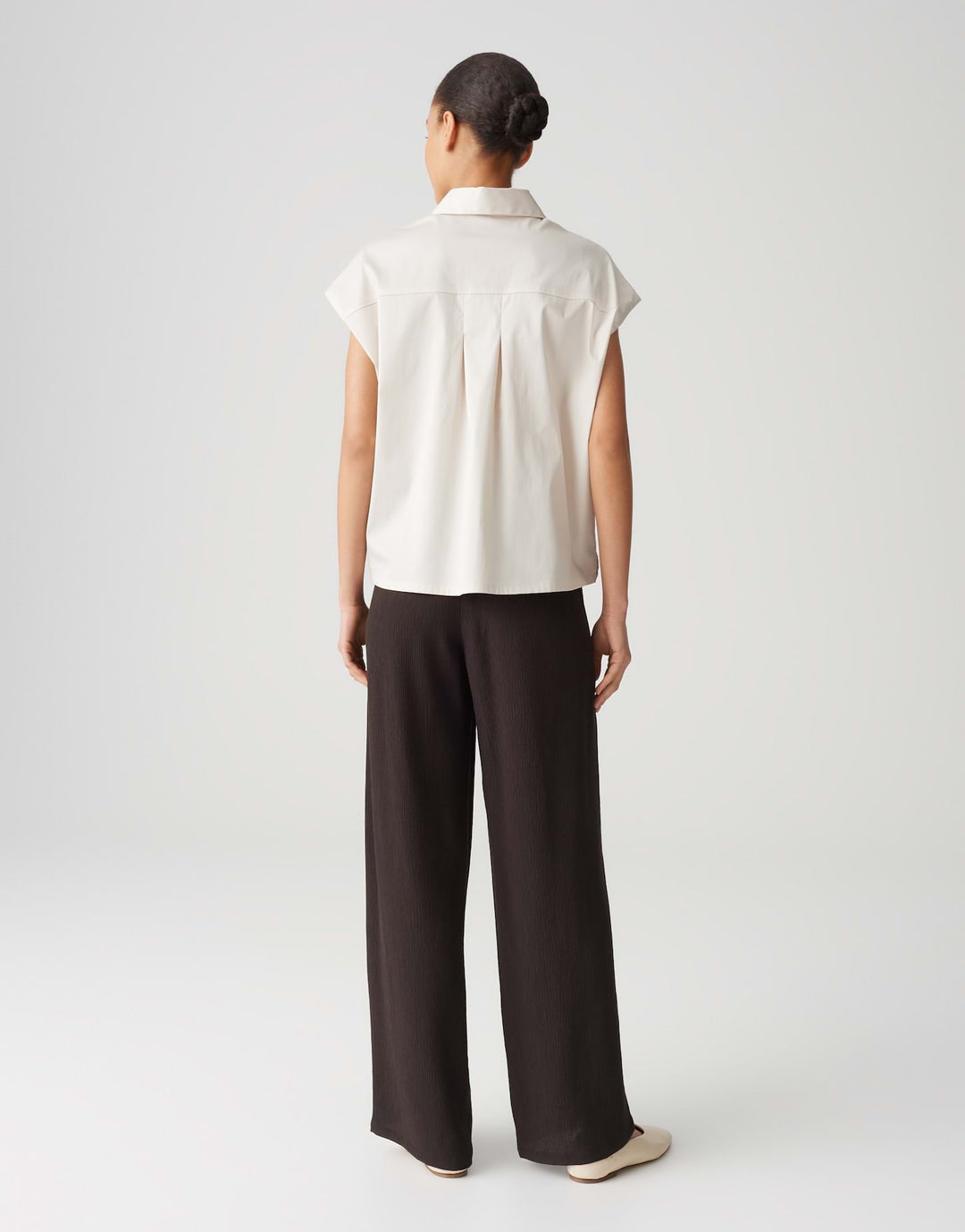 Opus Fajora blouse k/m dames – beige