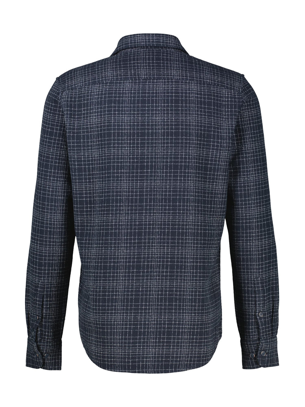Lerros 2691087 overhemd l/m heren blauw dessin