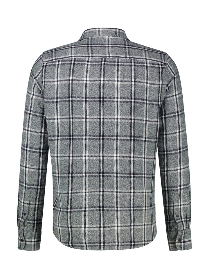 Lerros 2691086 overhemd l/m heren groen dessin