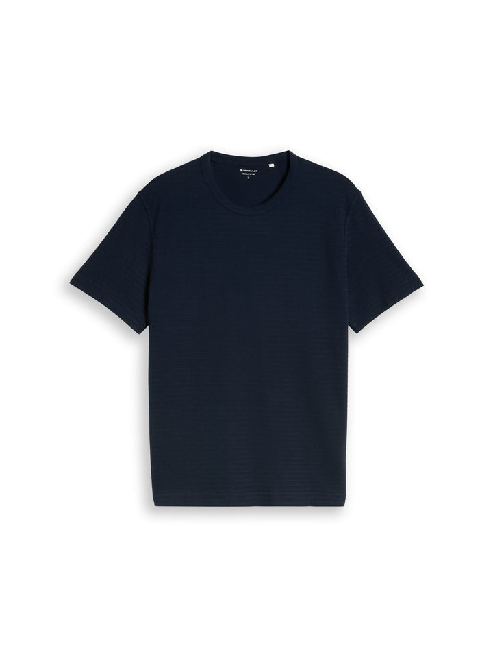 Tom Tailor t-shirt k/m heren navy – casual stijl