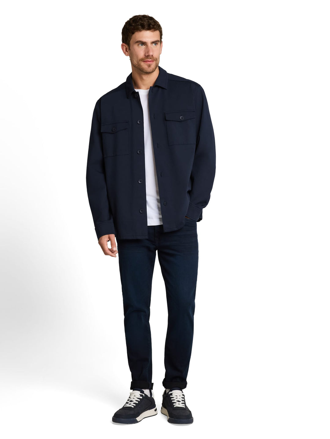 Tom Tailor overhemd l/m navy – heren