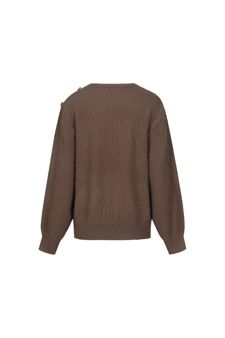 G-Maxx 26NLG01 Teagan blouse l/m bruin dessin