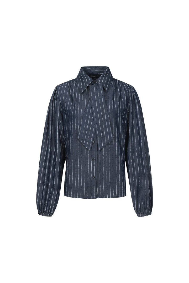 G-Maxx blouse l/m dames blue denim – 26NZG35 Fionn