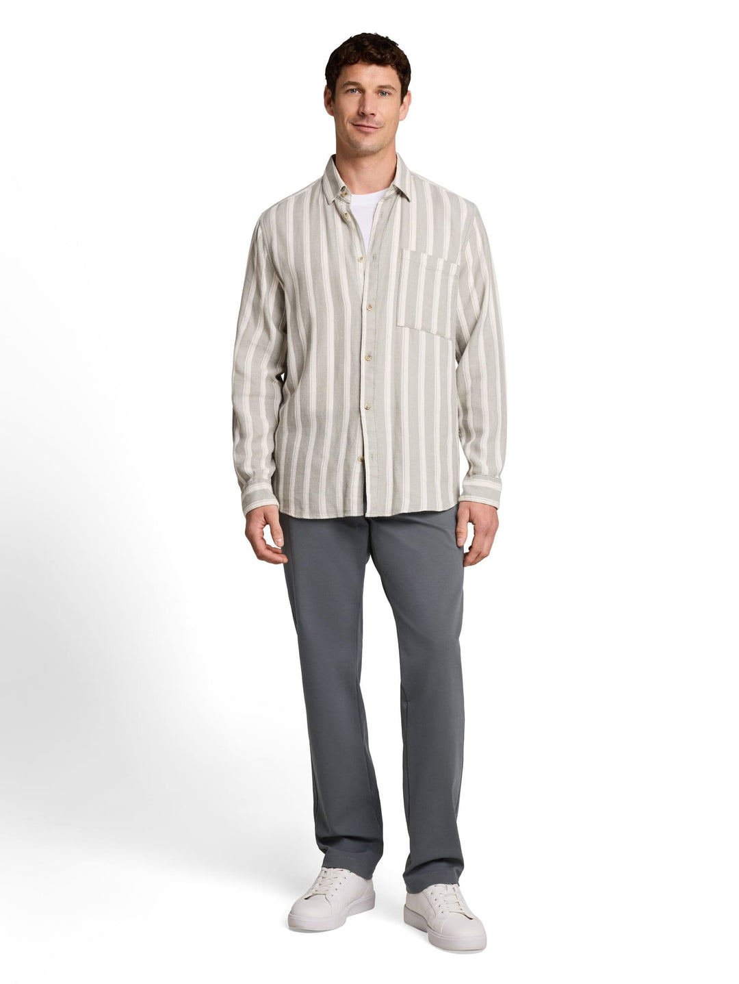 Tom Tailor lange broek olijf – heren - 32