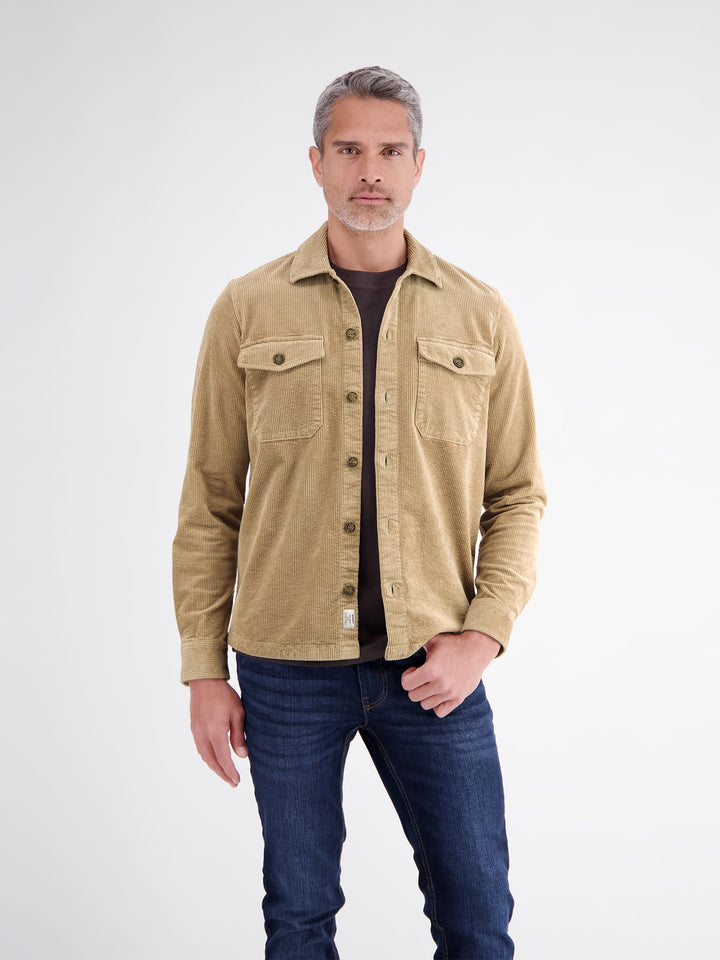 Lerros 2691293 overhemd l/m beige – heren